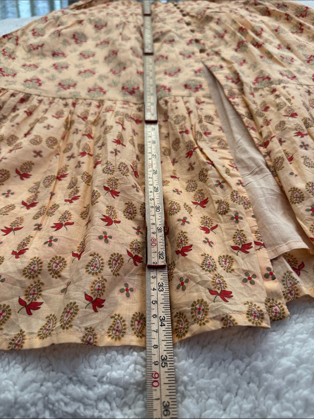 Patrons of Peace Peach Floral Maxi Skirt - Picture 2 of 7